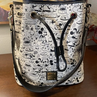 Dooney & Bourke Mickey and Minnie Mouse The Picnic Drawstring Bag - Image 1 of 4