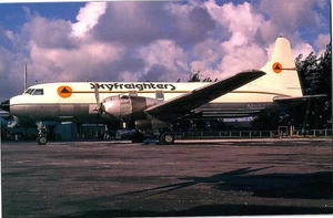 Convair 440 Skyfreighters Postcard at Miami 1987 - Picture 1 of 2