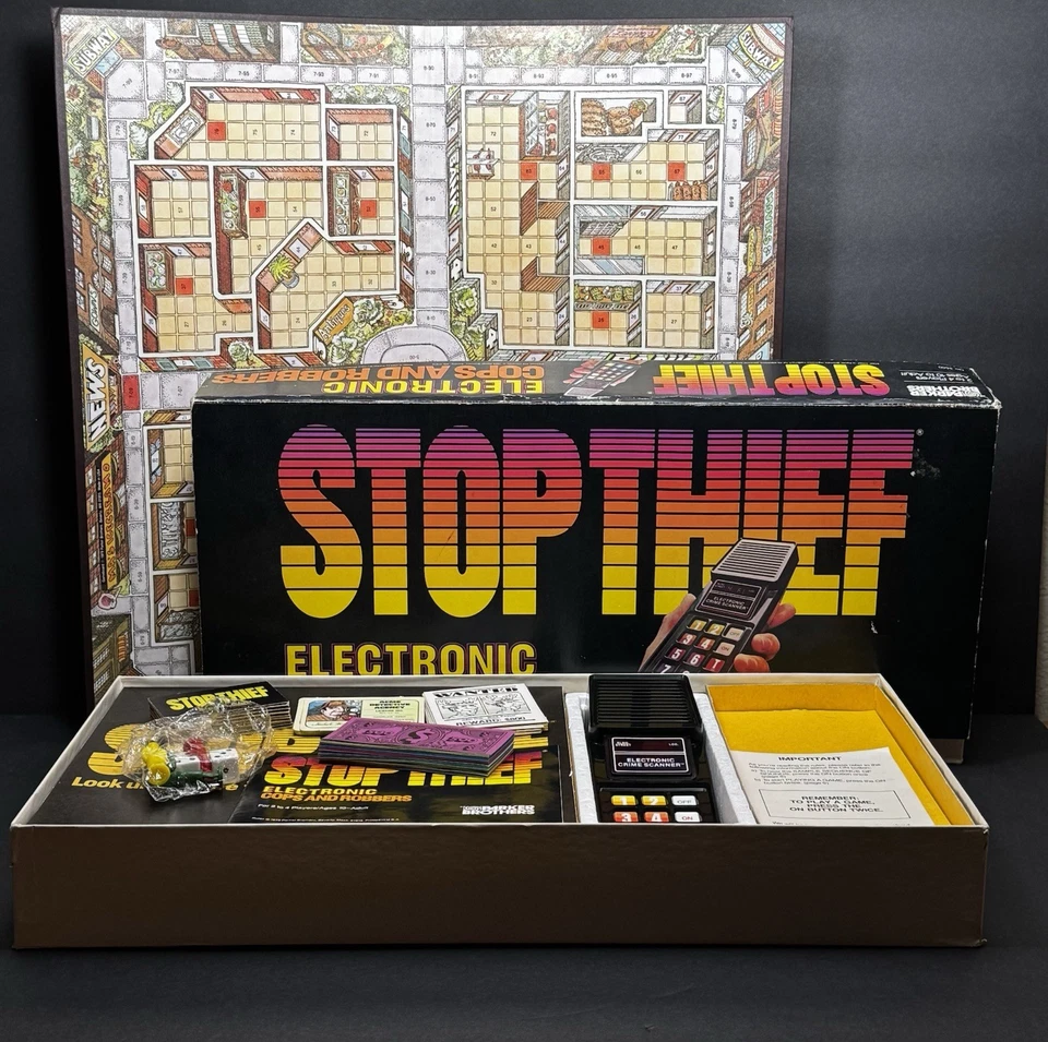 Stop Thief Juego de Mesa Electrónico Escáner Funciona Parker Bros 1979 Policías Ladrones Foto 1 de 4