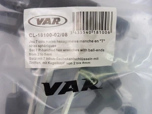 VAR CL - 18100 02 / 08 Innensechskantschlüssel ( Set / 7-tlg ) Fahrrad Werkzeug - Bild 1 von 4
