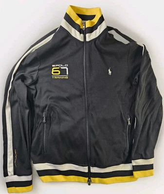Chaqueta negra de entrenamiento Ralph Lauren Polo Performance 67 - grande para hombre  Foto 1 de 4