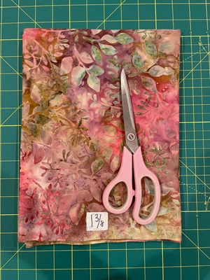 Batik Fabric Remnant - 100% cotton - #R-123 - 1  3/8yds - Image 1 of 2