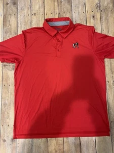Champion UGA University of Georgia Bulldogs Golf Polo HerrenXL rot stehende Bulldogge - Bild 1 von 9