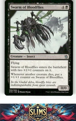Magic the Gathering MTG Khans of Tarkir Swarm of Bloodflies #92 Buy 2 Get 1 - Image 1 of 2