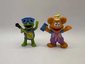 KERMIT and Fozzie Bear 2.75" Disney Jr Muppet Babies Action Figures - Picture 1 of 2