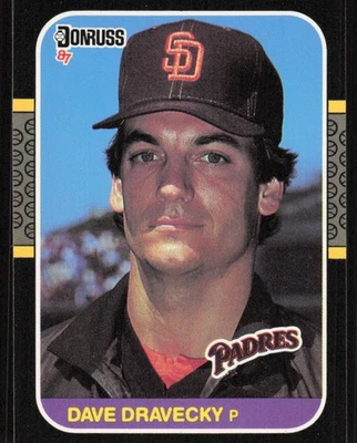 1987 Donruss #187 Dave Dravecky   - FREE SHIPPING - Image 1 of 2
