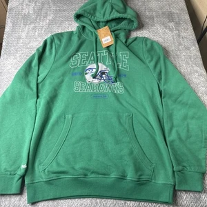 Seattle Seahawks Mitchell & Ness Sudadera con Capucha Verde Talla XL NUEVA CON ETIQUETAS - Imagen 1 de 10