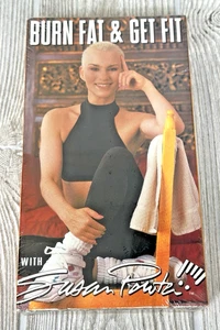 Burn Fat & Get Fit with Susan Powter VHS Interval Workout Tape New Sealed 1994 - Foto 1 di 9