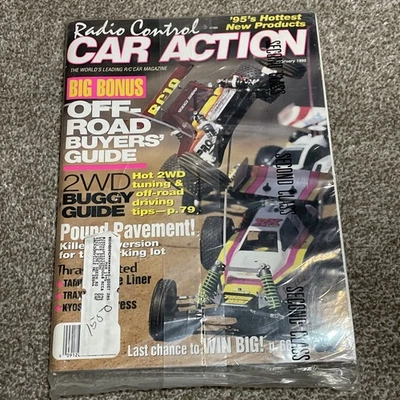SEALED February 1995 Radio Control Car Action Magazine RC Vintage New NOS - Image 1 of 4