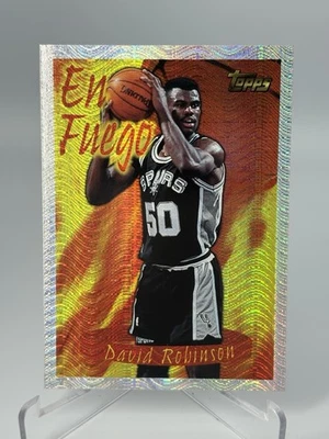 1996-97 Topps Season's Best En Fuego Insert Дэвид Робинсон No5 HOF Clean - Изображение 1 из 2