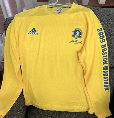 Boston Marathon Longsleeve Runner’s Shirt Large 2009 Polyester Adidas Never Worn - Image 1 of 4