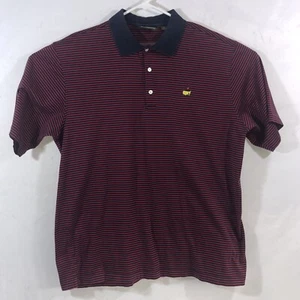 Polo de golf para hombre Amen Corner Masters XL a rayas rojas 100 % algodón Pima - Imagen 1 de 7