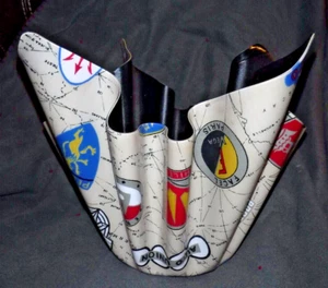 Vintage Acrylic Vase Bowl Mid Century Modern Lucite CAR LOGO RIPPLE Folding LOOK - Picture 1 of 8