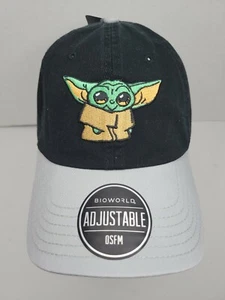 Baby Yoda Adjustable Cap, Black, Star Wars, Bioworld, Hat, NWT - Picture 1 of 5