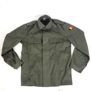 VTG Original Belgian Army Field Jacket Military BDU Olive Shirt Military - Picture 1 of 9
