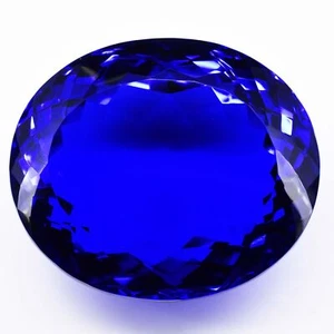 60 Ct Blue Tanzanite Loose Gem Oval Cut, Rare & Elegant - Picture 1 of 4