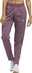adidas Women’s Relaxed Fit Tapered Legs Fleece Pant, Shadow Fig, S - Picture 1 of 3
