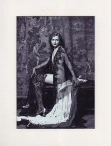 VIKTORIANISCHE EROTIK GEWAGTER ZIEGELD MÄDCHEN REPRODUKTIONSDRUCK, 9" x 7" MONTIERT - Bild 1 von 1