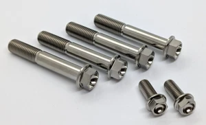 Aprilia Tuono Factory Titanium full brake caliper bolt kit 03-10 Ti mounting - Picture 1 of 5