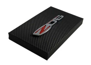 2006-2013 Corvette Carbon Fiber Engine Fuse Box Cover w/ Red & Chrome Z06 Emblem - Picture 1 of 4