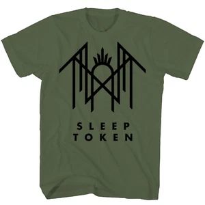 Sleep Token Logo Symbol T Shirt Mens Licensed Rock N Roll Band Military Green - Picture 1 of 2