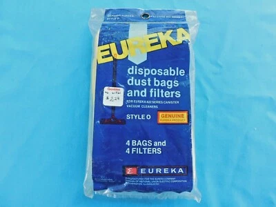 VINTAGE EUREKA DISPOSABLE DUST BAGS AND FILTERS ) 4 ) ~ STYLE O 822 SERIES NOS - Image 1 of 2