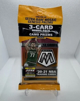 2020-21 Panini Mosaic NBA Basketball Cello Value Pack Brand New Factory Sealed