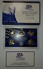 2001 Clad State Quarter 5 Coin Proof Set w/ Ogp & Coa