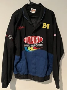 Vintage 90's Jeff Gordon DuPont Winners Circle NASCAR Winston Cup Jacket Size L - Picture 1 of 8