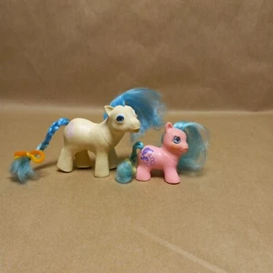 My Little Pony Vintage G1 Tiny baby tabby and Betty by eyes baby sleepy pie - Picture 1 of 2