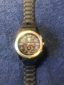 Montre pour homme Ferrari Scuderia cadran fibre de carbone acier inoxydable or - Photo 1/11