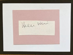 Helen Weir English Actress, Emmerdale , Original Autograph on 6 x 4 Card - Picture 1 of 3