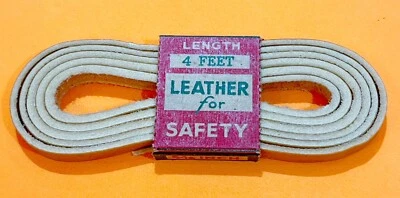 "Cinturón/bota de cuero de encaje antiguo/vintage - EE. UU. - 4' x 5/16""" Foto 1 de 4