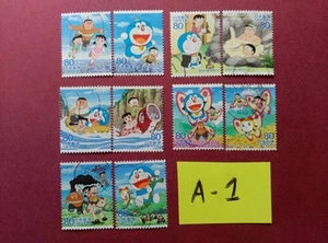 DORAEMON  USED JAPAN STAMPS - Picture 1 of 1