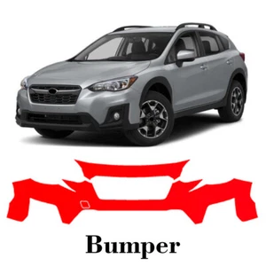 Front bumper PreCut PPF Paint Protection Film For Subaru Crosstrek 2018-2020 - Picture 1 of 7