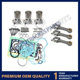 Rebuild Kit+3pcs Connecting Rod for Komatsu 3D94 3D94-2 Engine PC40-3 Excavator