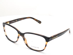 Coach HC6103 5443 Cat Eye Black Tort Gltr Varsity Stripe Womens Eyeglasses 54mm - Picture 1 of 6