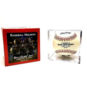 BALLQUBE INC. Plastic Baseball Holder Display Case (SS-4) - Picture 1 of 1