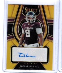 2022 Panini Select DeMarvin Leal Gold Prizm Rookie Auto RC #'ed 05/10 - Picture 1 of 2