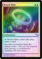 Runed Halo FOIL Shadowmoor MINT White Rare MAGIC THE GATHERING CARD ABUGames