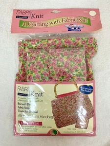 FABRIKnit Knitting with Fabric Afternoon Floral Handbag Purse Floral Craft Kit - Picture 1 of 4