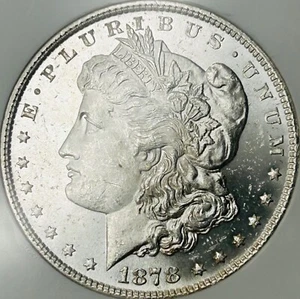 1878 7tf Reverse of 79 Morgan Silver Dollar NGC MS61 Old Holder/Looks PL - Picture 1 of 8