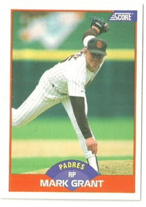 MARK GRANT SAN DIEGO PADRES #348 - SCORE NM-MT 1989