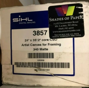 Sihl Digital 24" x 35' Inkjet Artist Canvas for framing 340 matte 385724035 - Picture 1 of 1