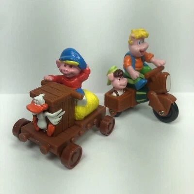 Juego de 2 cerdos McDonald's Piggsburg 1991 Foto 1 de 4