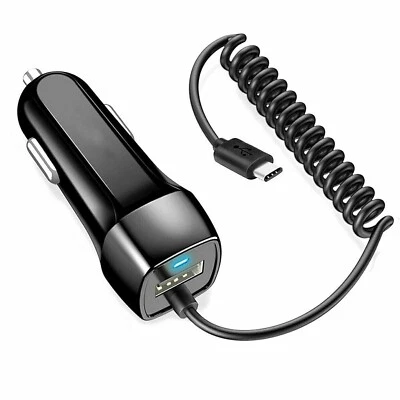 AWATECH2 🔥Fast Type-C Car Charger for Android Phones & iPhone 15 with Spare USB Port 🚗