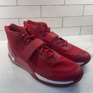 Nike Air Force Max '19 Basketball Shoes Men Size 17 Red White Athlete AR4095-600 - Picture 1 of 9