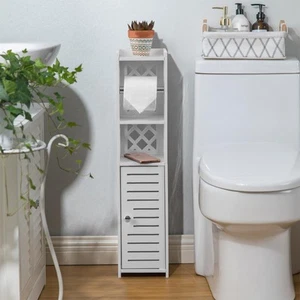 Toilet Paper Storage: Toilet Paper Holder Stand with Roller for Small Space,W... - Picture 1 of 4