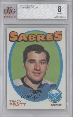 1971-72 Topps Tracy Pratt #107 BVG 8 - Image 1 of 2