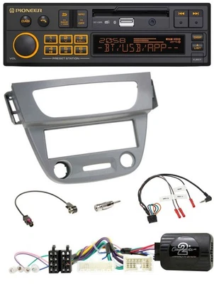 Pioneer DAB Lenkrad USB Bluetooth Autoradio für Renault Megane 3 2012-2014 grau - Bild 1 von 4